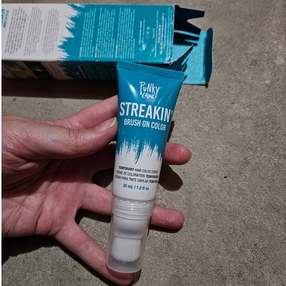 Punky Colour Streakin' Brush On Color TEAL ~Temporary Hair Color Creme